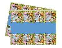MASA ÖRTÜSÜ SAFARİ SEVİMLİ HAYVANLAR 120X180 CM PK:1 KL:200