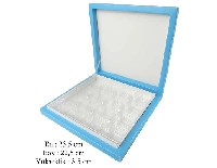 KUTU ÇİKOLATA KUTUSU KARTON 16 LI SEPARATÖRLÜ MAVİ PK:1 KL:40