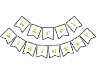 FLAMA BAYRAK HAPPY BİRTHDAY SET BEYAZ PK:1 KL:300