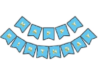 FLAMA BAYRAK HAPPY BİRTHDAY SET MAVİ PK:1 KL:300