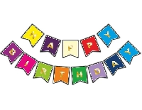 FLAMA BAYRAK HAPPY BİRTHDAY SET RENGARENK PK:1-300