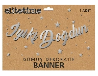 FLAMA İYİKİ DOĞDUN METALİZE GÜMÜŞ PK:1 KL:300