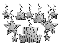 ORTA SÜS 3 BOYUTLU HAPPY BIRTHDAY GMŞ PK:10 LU SET