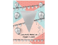 FLAMA ÜÇGEN BAYRAK METALİZE GÜMÜŞ PK:1 KL:600