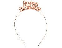 TAÇ HAPPY BIRTHDAY METAL ROSE GOLD PK:1 KL:100