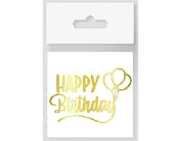 DÖVME HAPPY BIRTHDAY BALONLU ALTIN PK:10