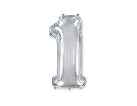 FOLYO BALON RAKAM 1 GÜMÜŞ 32 İNC PK:1 KL:100