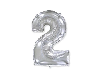 FOLYO BALON RAKAM 2 GÜMÜŞ 32 İNC PK:1 KL:100