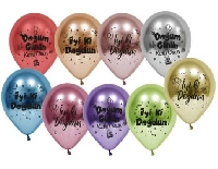 BALON KROM PARLAK İYİKİ DOĞDUN 10 İNC KARIŞIK PK50