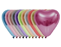 BALON KROM PARLAK 12 İNC KALP KARIŞIK PK:50 KL:30
