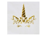 UNICORN PEÇETE VARAKLI ALTIN 33X33 CM PK:16 KL:24