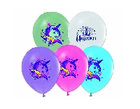 BALON 4+1 UNICORN BASKILI PASTEL PK:100 KL:50