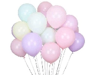 BALON DÜZ PASTEL MAKARON 6 İNC KARIŞIK PK:100 KL:100
