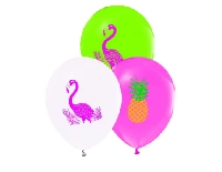 BALON 2+1 FLAMINGO BASKILI PASTELRENK PK:100 KL:50