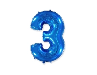 FOLYO BALON RAKAM 3 MAVİ 32 İNC PK:1 KL:100